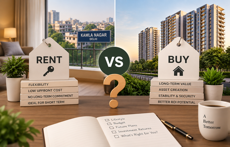 Rent vs Buy in Kamla Nagar Delhi